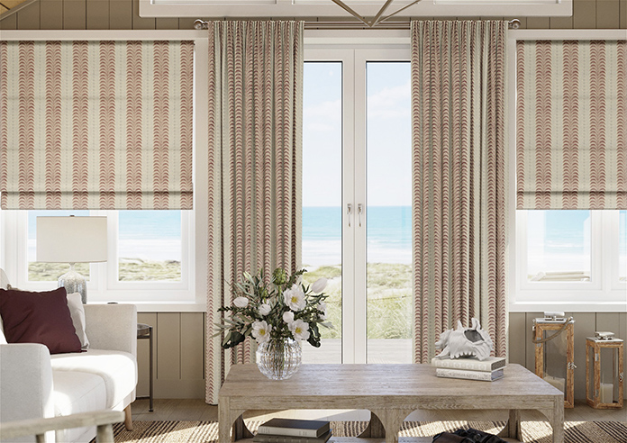 Land & Shore Fintra Stripe, Red Blue - Made to Measure Curtains - Image 3
